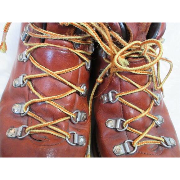Vintage Men's DEXTER Vibram Leather Hiking Work Boots 722419 W742-2 Size 8.5 - Picture 12 of 16